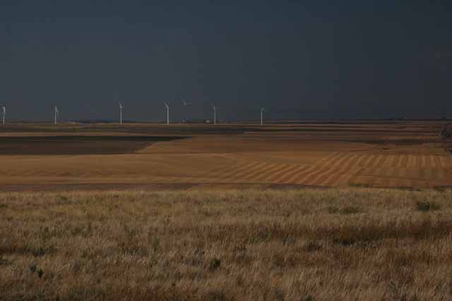 a small windmill farm